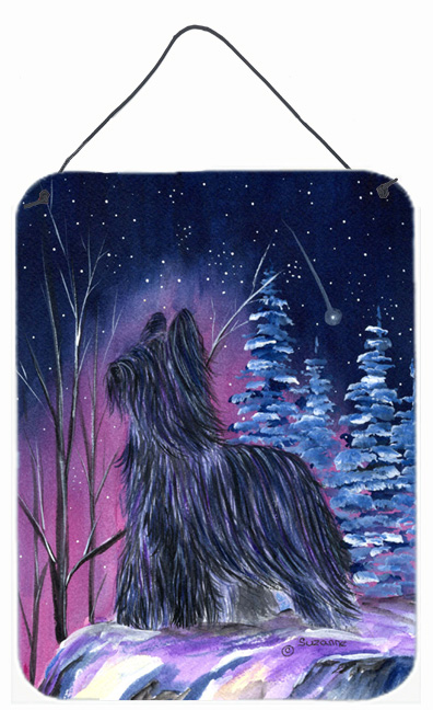 Starry Night Briard Aluminium Metal Wall Or Door Hanging Prints