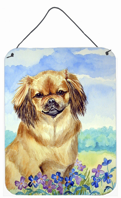 Picture of Carolines Treasures 7078DS1216 Tibetan Spaniel Aluminium Metal Wall Or Door Hanging Prints