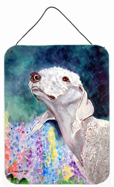 Bedlington Terrier Aluminium Metal Wall Or Door Hanging Prints