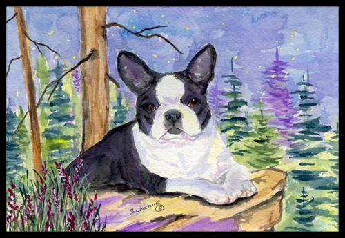 Boston Terrier Indoor Outdoor Mat