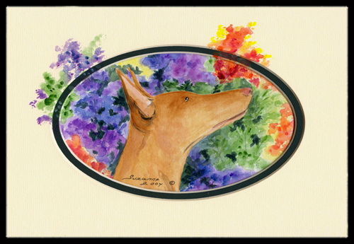 Pharaoh Hound Indoor Outdoor Mat 18 x 27 in.