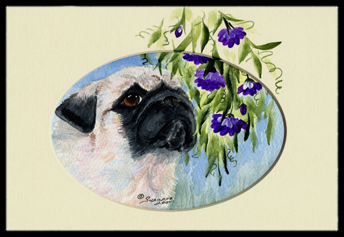 18 x 27 in. Pug Indoor Outdoor Mat