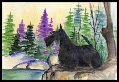 18 x 27 in. Scottish Terrier Indoor Outdoor Mat