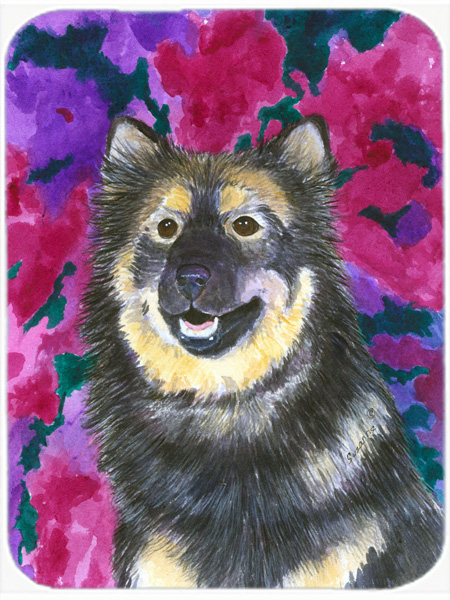 Finnish Lapphund Glass Cutting Board - Large