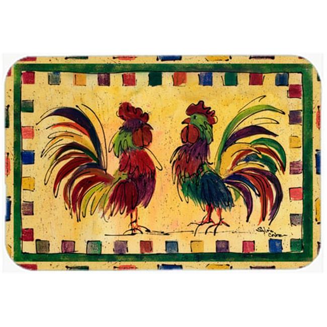 Carolines Treasures 8062LCB 15 x 12 in. Rooster Glass Cutting Board - Large