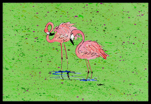 Flamingo Indoor Or Outdoor Mat - 18 x 27 in.