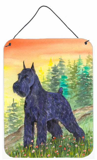 Schnauzer Aluminium Metal Wall Or Door Hanging Prints