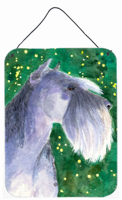 Schnauzer Aluminium Metal Wall Or Door Hanging Prints