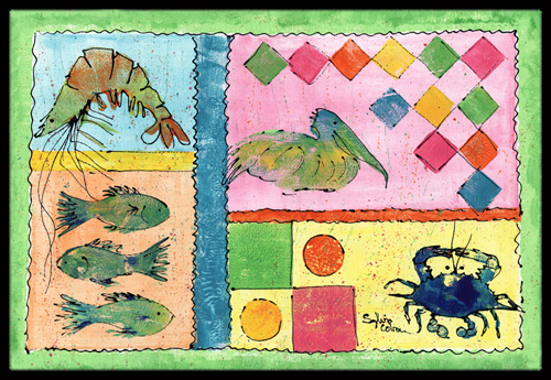 Blue Heron Indoor Or Outdoor Mat - 18 x 27 in.