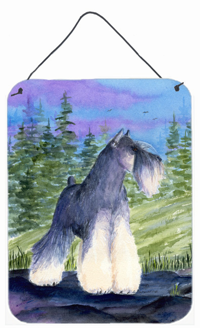 Schnauzer Aluminium Metal Wall Or Door Hanging Prints