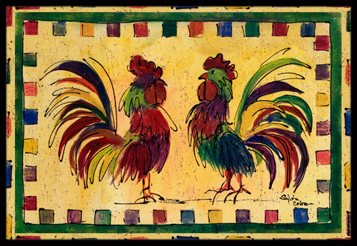 Rooster Indoor Or Outdoor Mat - 18 x 27 in.