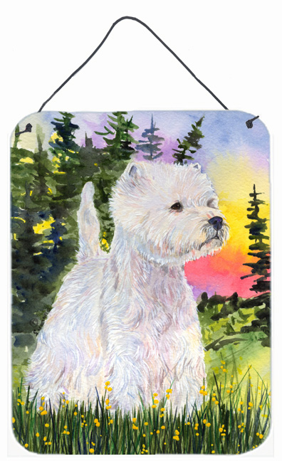 Westie Aluminium Metal Wall Or Door Hanging Prints