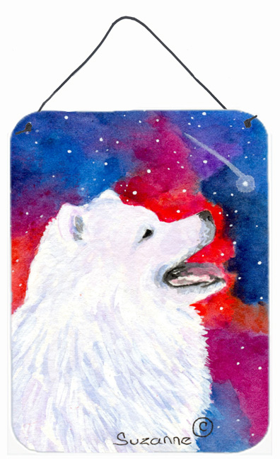 SS8752DS1216 Samoyed Aluminium Metal Wall Or Door Hanging Prints