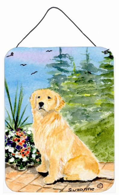 Golden Retriever Aluminium Metal Wall Or Door Hanging Prints