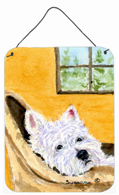 Westie Aluminium Metal Wall Or Door Hanging Prints