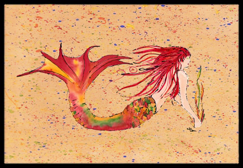 Mermaid Indoor Or Outdoor Mat - 18 x 27 in.