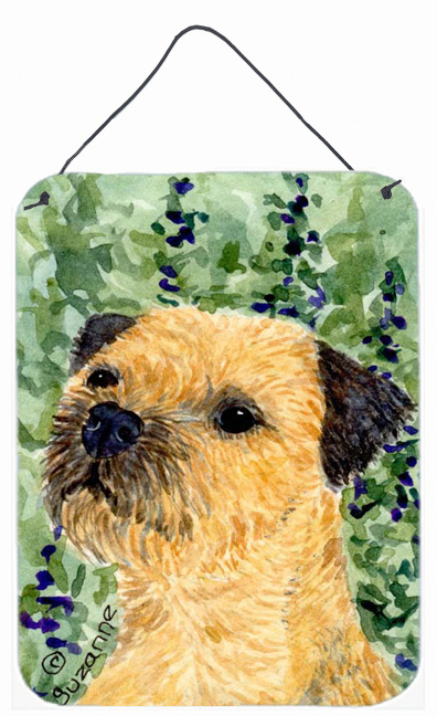 Border Terrier Aluminium Metal Wall Or Door Hanging Prints