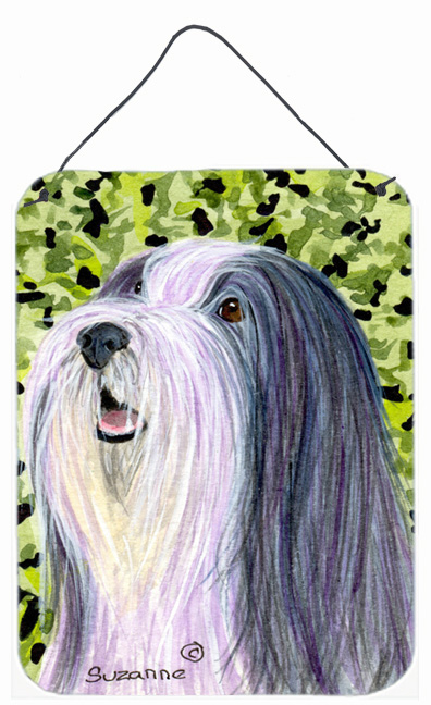 Bearded Collie Aluminium Metal Wall Or Door Hanging Prints
