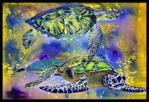 Turtle Indoor Or Outdoor Mat - 18 x 27 in.