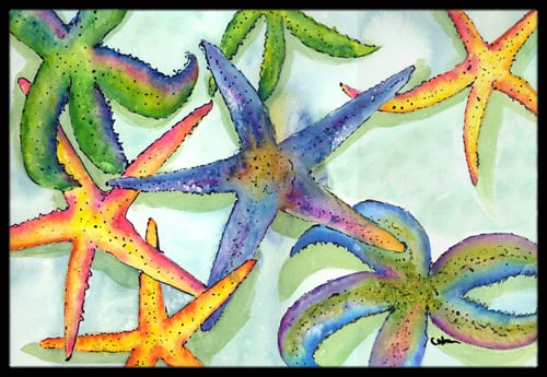Starfish Indoor Or Outdoor Mat - 18 x 27 in.