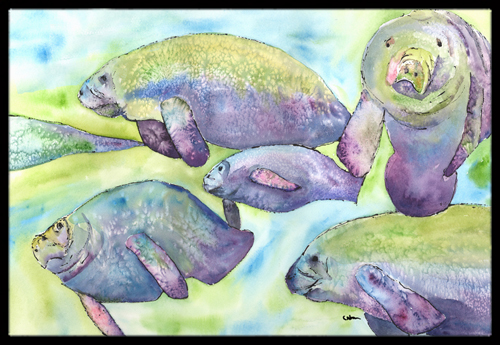 Manatee Indoor Or Outdoor Mat - 18 x 27 in.