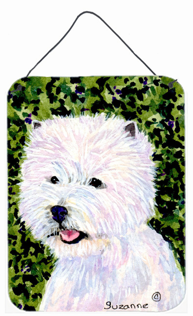 Westie Aluminium Metal Wall Or Door Hanging Prints