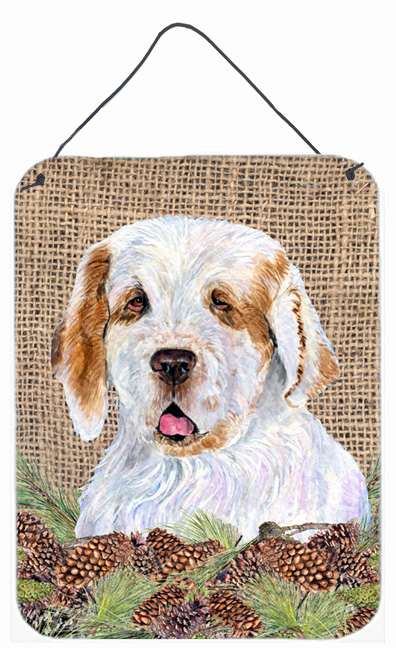 Clumber Spaniel Aluminium Metal Wall Or Door Hanging Prints