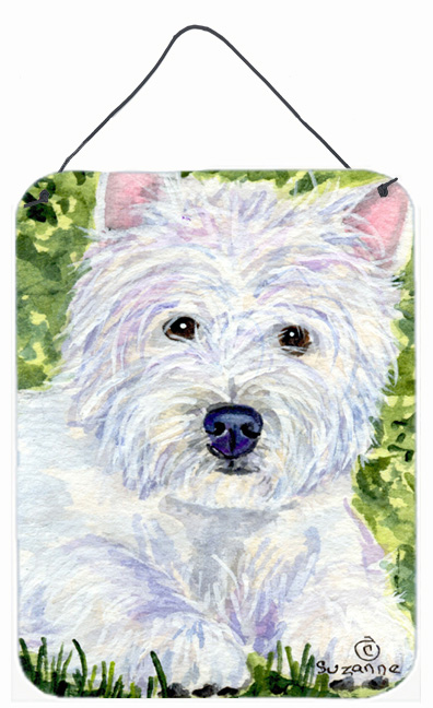 Westie Aluminium Metal Wall Or Door Hanging Prints