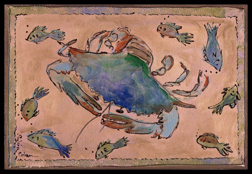 Crab Indoor Or Outdoor Mat - 18 x 27 in.