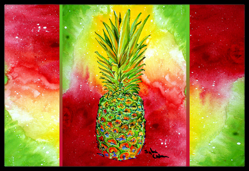 Pineapple Indoor Or Outdoor Mat - 18 x 27 in.