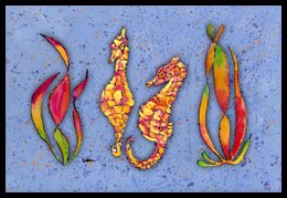 8564-MAT Seahorse Indoor Or Outdoor Mat - 18 x 27 in.