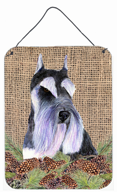 Schnauzer Aluminium Metal Wall Or Door Hanging Prints