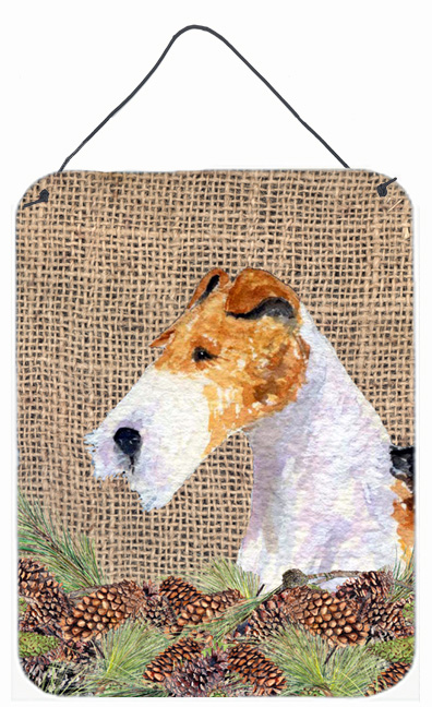 Fox Terrier Aluminium Metal Wall Or Door Hanging Prints