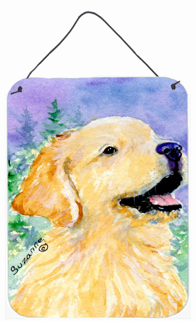 Golden Retriever Aluminium Metal Wall Or Door Hanging Prints