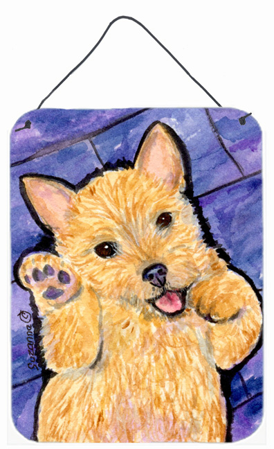 Norwich Terrier Aluminium Metal Wall Or Door Hanging Prints
