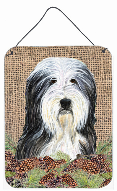 Bearded Collie Aluminium Metal Wall Or Door Hanging Prints