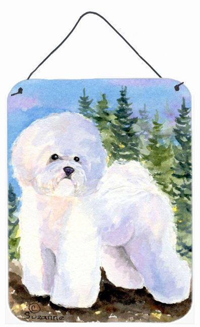Bichon Frise Aluminium Metal Wall Or Door Hanging Prints