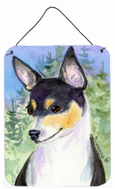 Fox Terrier Aluminium Metal Wall Or Door Hanging Prints