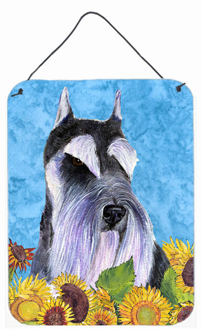 Schnauzer Aluminium Metal Wall Or Door Hanging Prints