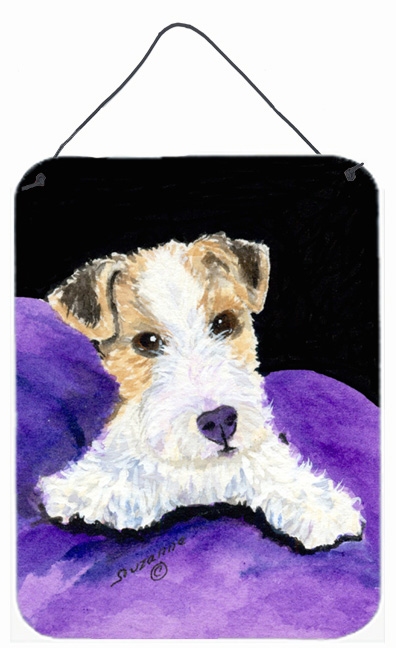 Fox Terrier Aluminium Metal Wall Or Door Hanging Prints