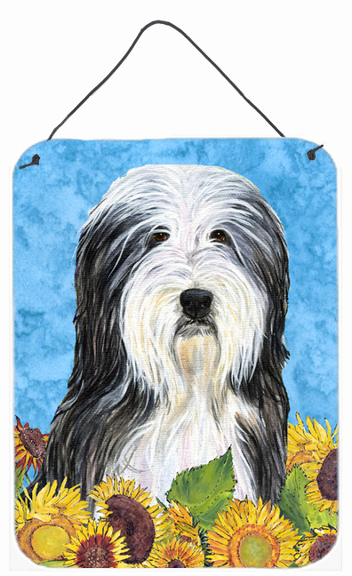 Bearded Collie Aluminium Metal Wall Or Door Hanging Prints