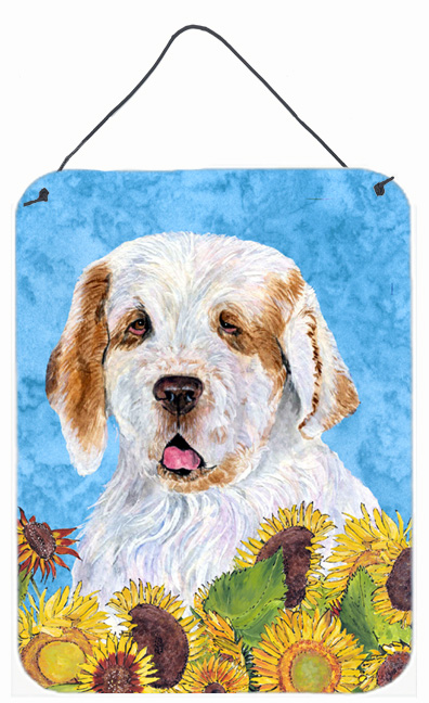 Clumber Spaniel Aluminium Metal Wall Or Door Hanging Prints