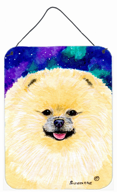 Pomeranian Aluminium Metal Wall Or Door Hanging Prints