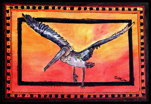 Bird-Pelican Indoor & Outdoor Doormat