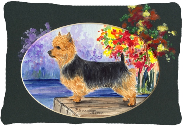 Australian Terrier Decorative Indoor & Outdoor Fabric Pillow - 12 x 16 in.