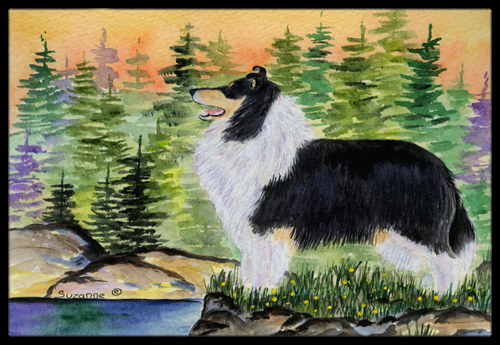 18 x 27 in. Collie Indoor & Outdoor Doormat