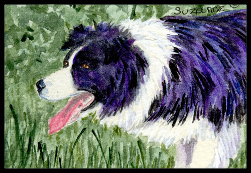 18 x 27 in. Border Collie Indoor & Outdoor Doormat