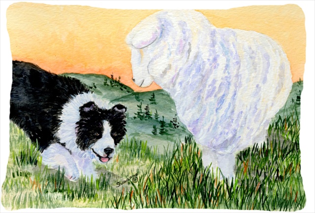 12 x 16 in. Border Collie Decorative Indoor & Outdoor Fabric Pillow