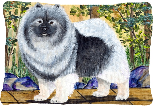 Keeshond Decorative Indoor & Outdoor Fabric Pillow