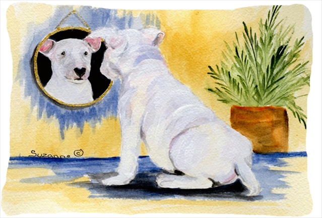 Bull Terrier Decorative Indoor & Outdoor Fabric Pillow - 12 x 16 in.